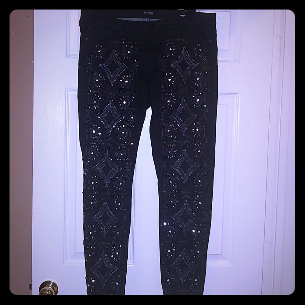 Embellished Faith Skinny Jeans